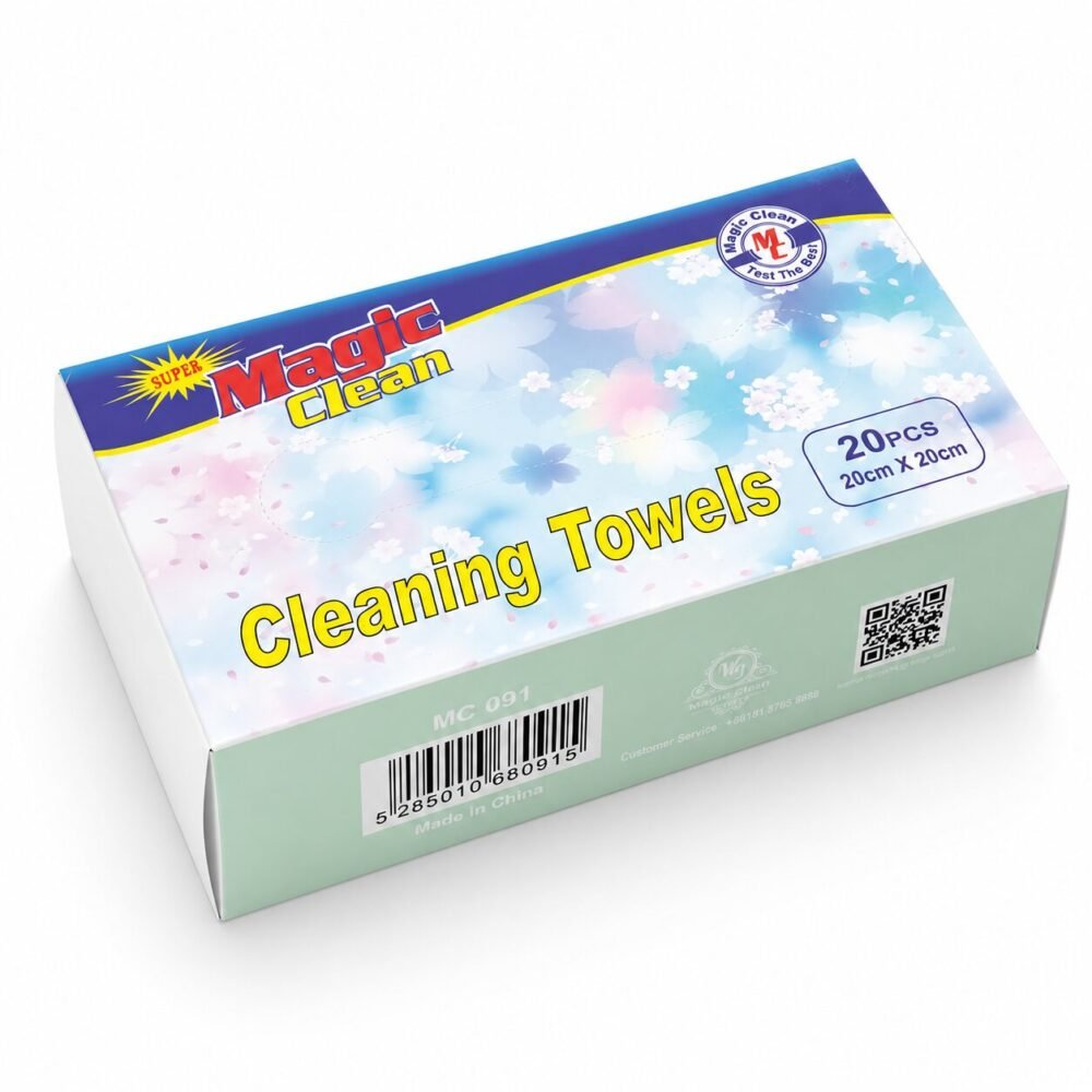 "Magic Clean" Cleaning Towels 20 pcs 20*20 cm - مناديل تنظيف مايكروفايبر