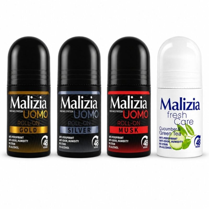 "Malizia" Roll-On Deodorant 48h 50 ml - رول أون مزيل للتعرّق
