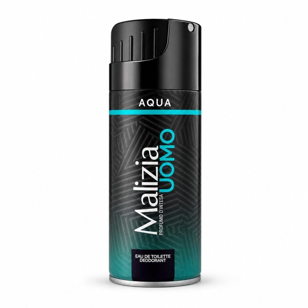 "Malizia Uomo" Eau de Toilette Deodorant 150 ml - بخاخ معطر ومزيل للتعرّق