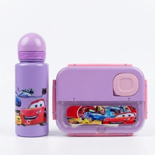 "XiTianLong" Kids Lunch Box Set With Water Bottle - طقم لانش بوكس ستانلس ستيل للأطفال مع مطرة مياه