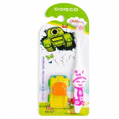 "DORCO" Kids Toothbrush Soft - فرشاة أسنان للأطفال مع لعبة