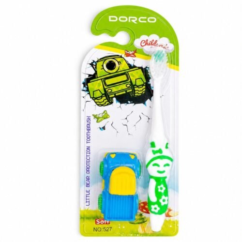 "DORCO" Kids Toothbrush Soft - فرشاة أسنان للأطفال مع لعبة