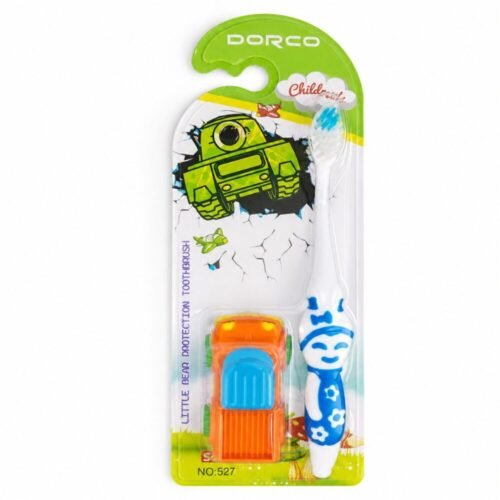"DORCO" Kids Toothbrush Soft - فرشاة أسنان للأطفال مع لعبة