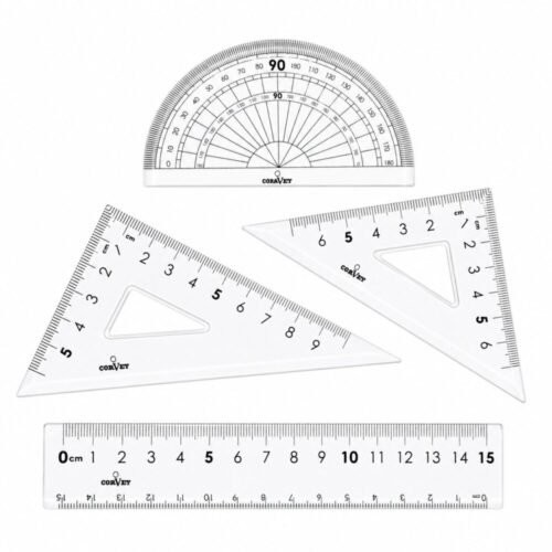 "CORVET" Geometry Math Set 10 pcs -  علبة أدوات هندسية
