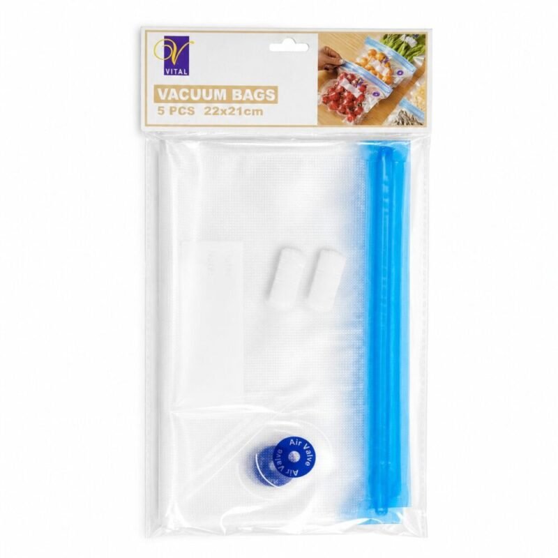 "VITAL" Vacuum Bags  22*21cm 5 pcs - أكياس تفريز فاكيوم