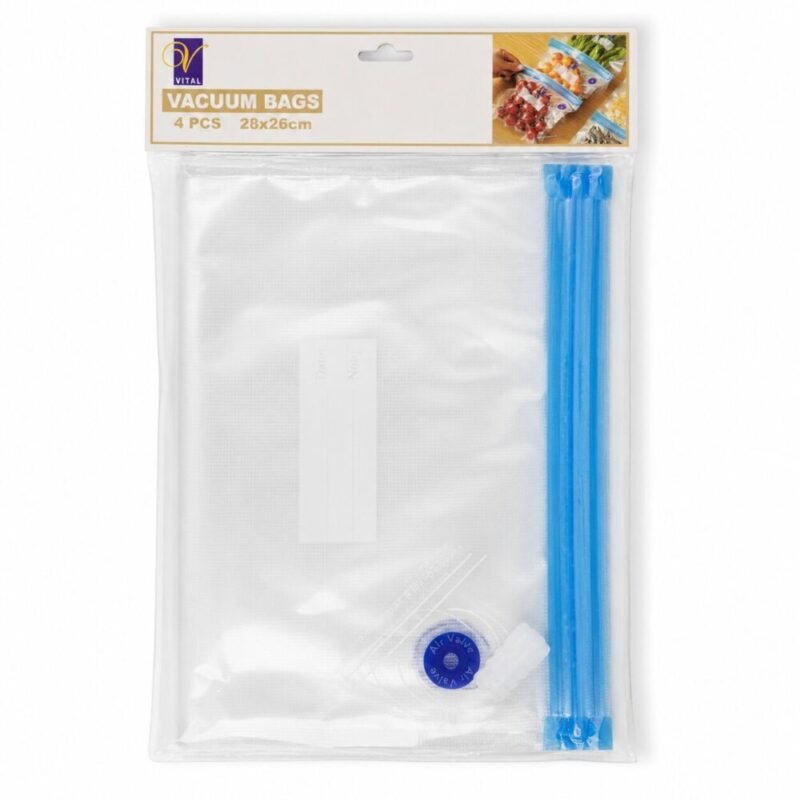 "VITAL" Vacuum Bags  28*26cm 4 pcs - أكياس تفريز فاكيوم