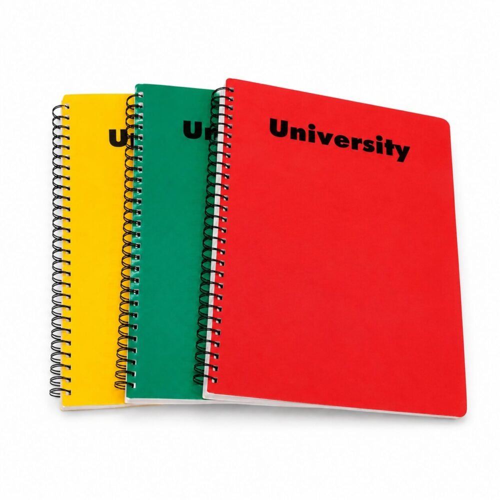 "University" Spiral Notebook 21.5*26.5cm /192 sheets /60g - دفتر سلك حساب