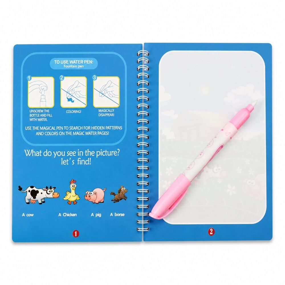 Magic Water Book - دفتر تلوين بالماء للأطفال