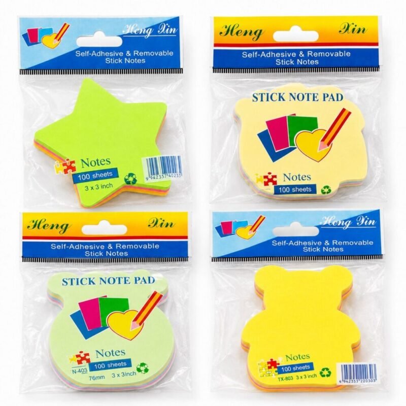 "Heng Nin" Self-Adhesive and Removable Stick Notes 100 Sheets 76*76 mm - أوراق ملاحظات لاصقة