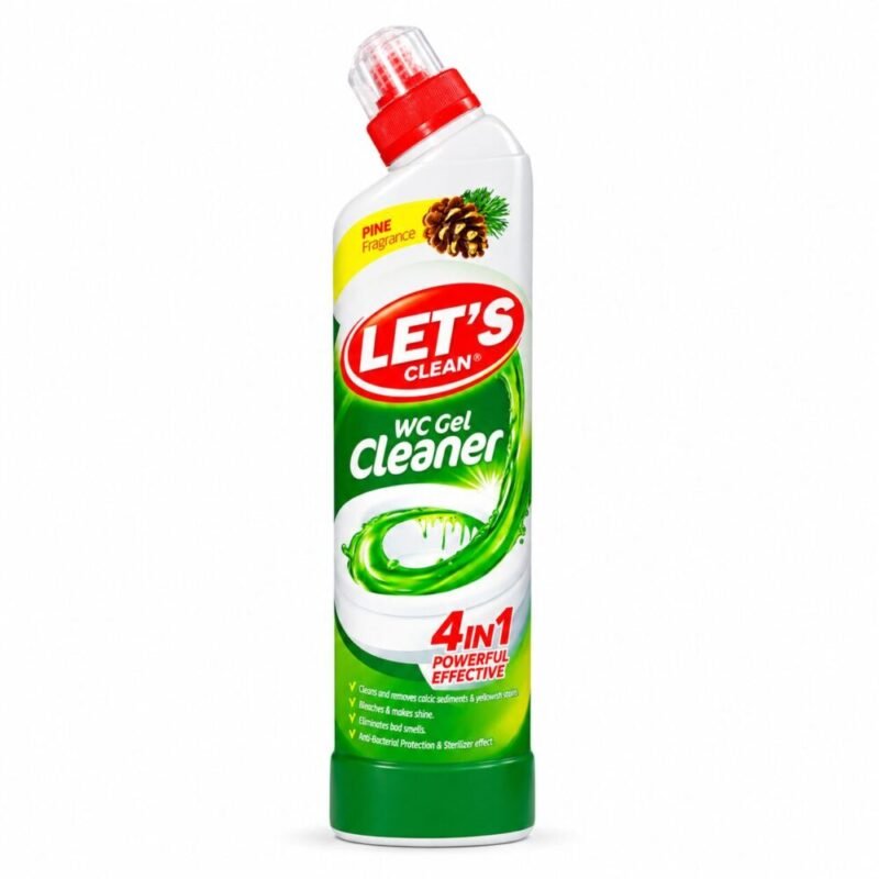 "LET'S clean" WC Gel Cleaner 4in1 Powerful Effective 700 ml - منظف للحمامات والسيراميك بمفعولة القوي