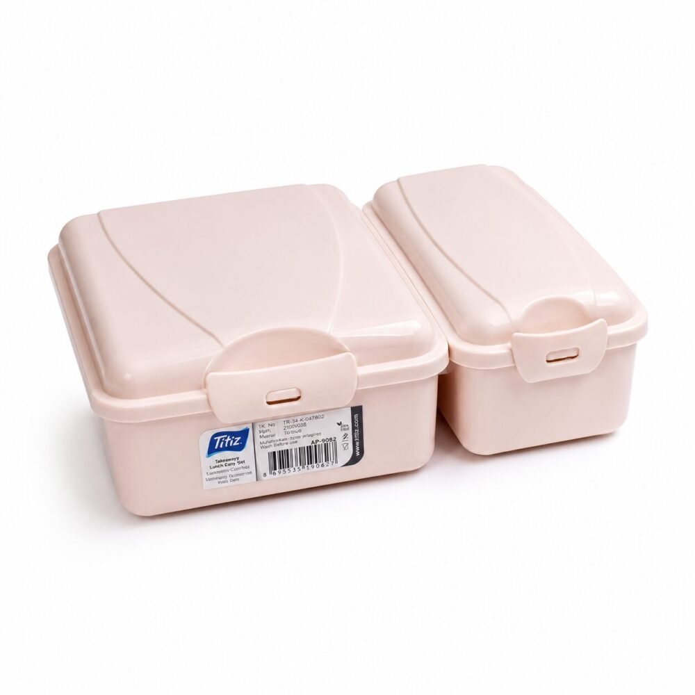 "Titiz" Takeaway Lunch Box Set 16.2*22*6.5 cm - طقم لانش بوكس متعدد الأقسام