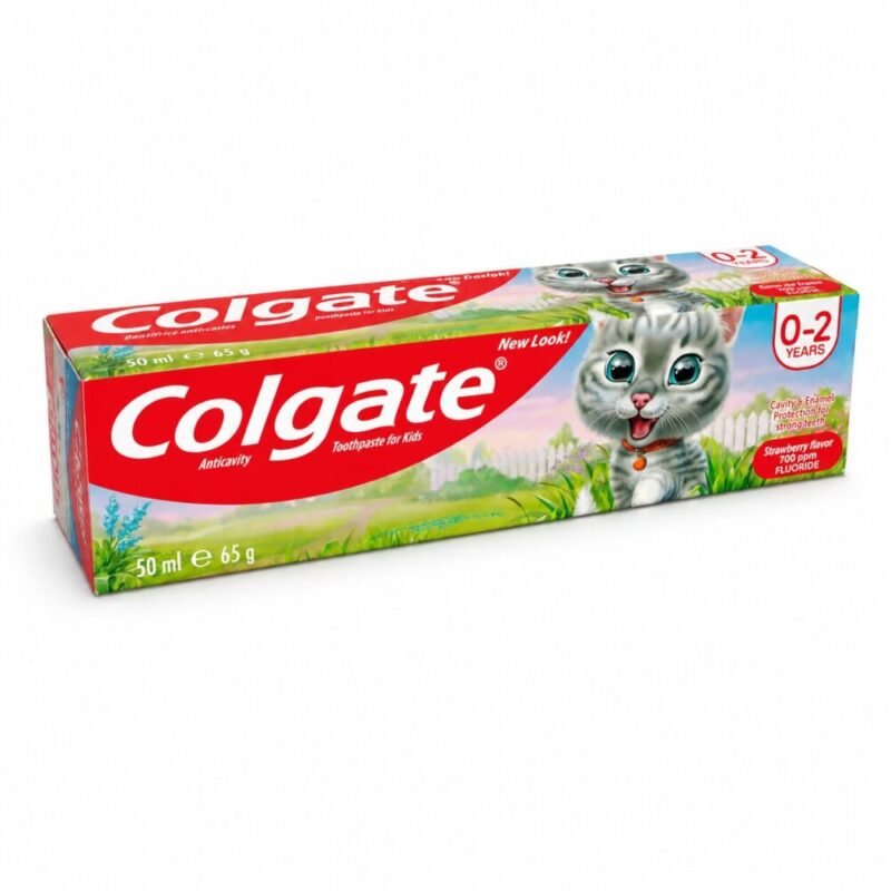 file_000000001c1c824681619405852bd5b7 "Colgate" for Kids 0-2 years AntiCavity Toothpaste Strawberry Flavor 50 ml - معجون أسنان للأطفال يحمي المينا وبنكهة الفراولة