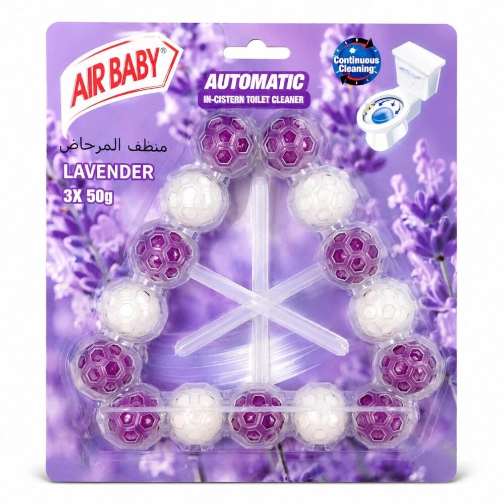 "AIR BABY" Automatic In-Cistern Toilet Cleaner 50g * 3pcs - كرات تنظيف المرحاض