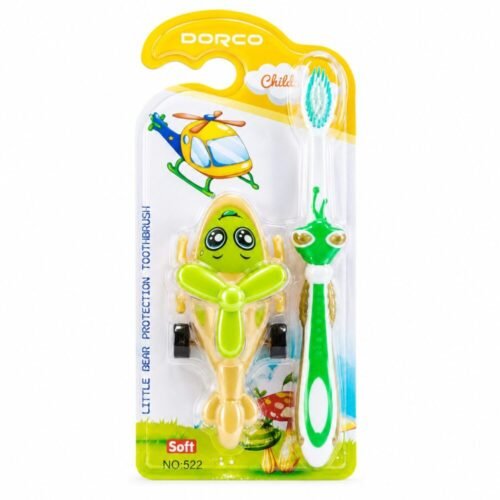 "DORCO" Kids Toothbrush Soft - فرشاة أسنان للأطفال مع لعبة