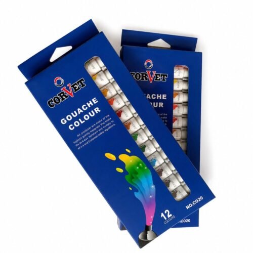 "CORVET" Gouache Color 12 pcs - ألوان غواش