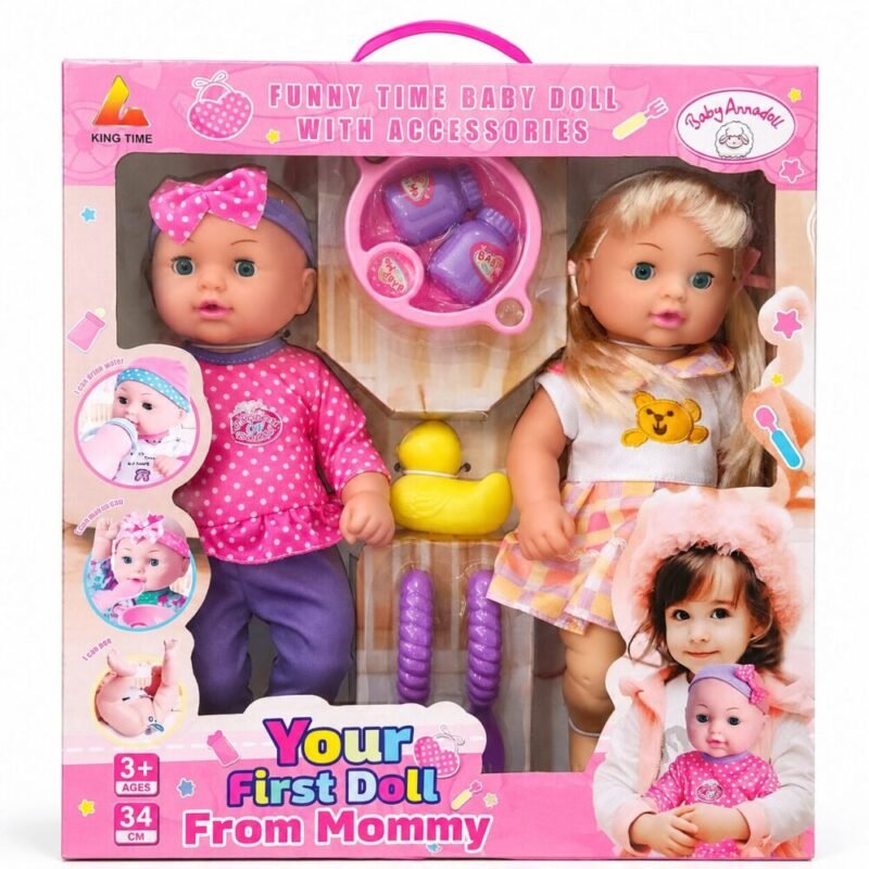 file_0000000029f071f4a616cadb2367bc3c "Baby Annadoll" Your First Baby Doll From Mommy 34 cm (Ages 3+) - طقم دمى أطفال مع إكسسوارات