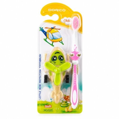 "DORCO" Kids Toothbrush Soft - فرشاة أسنان للأطفال مع لعبة