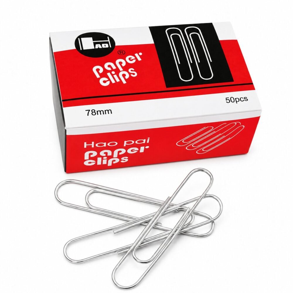 Paper Clips 78mm 50pcs - مشابك ورق مقاس كبير