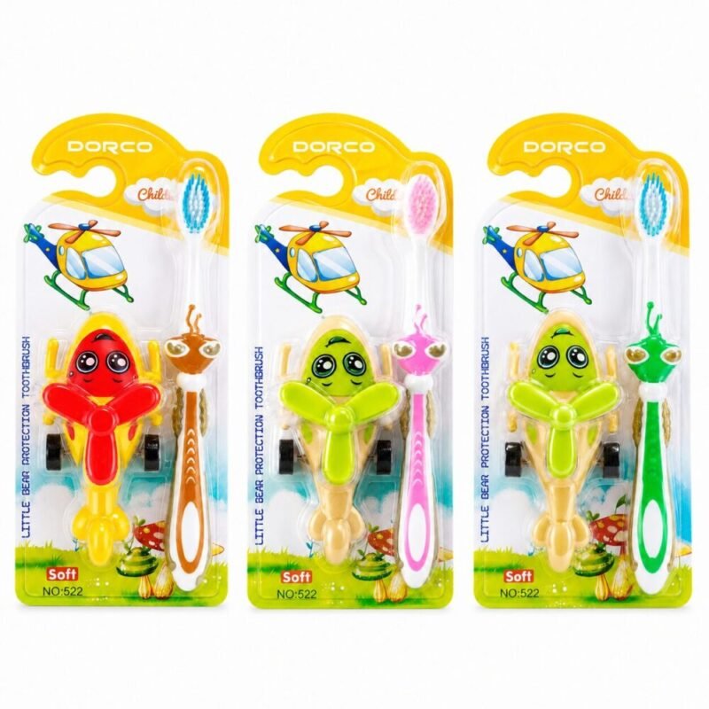 file_000000003120820abe7bfc7651aa386f "DORCO" Kids Toothbrush Soft - فرشاة أسنان للأطفال مع لعبة
