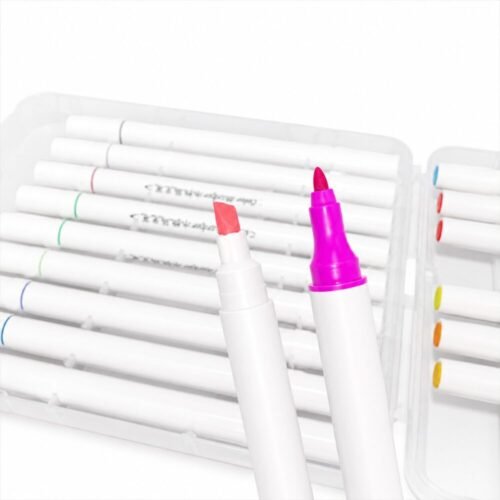 Marker Pens Set 18/24 pcs - طقم أقلام تلوين ماركر مائية ثنائية الرأس