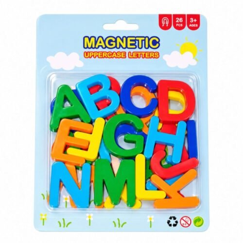 Magnetic Uppercase Letters 26 pcs - الحروف الإنكليزية المغناطيسية