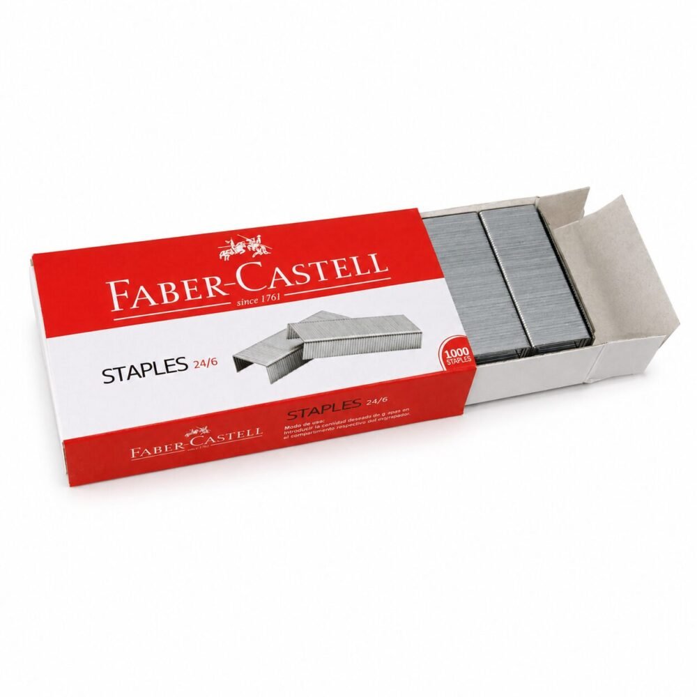 "FABER-CASTELL" Staples 24/6   1000 Staples - دبابيس تعبئة للمكبسة