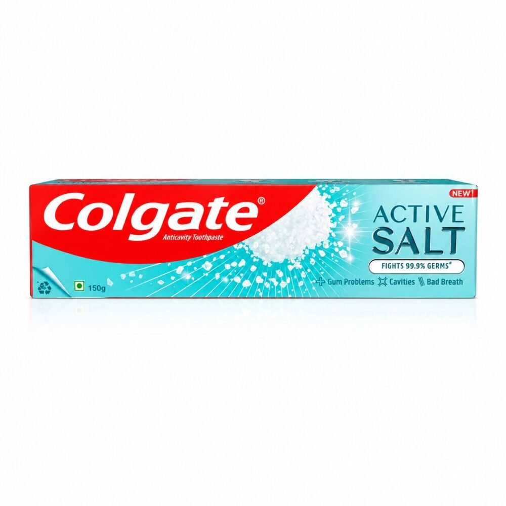 "Colgate" Active Salt Anticavity Toothpaste 150 g - كولجيت معجون أسنان بالملح النشط المضاد للتسوس