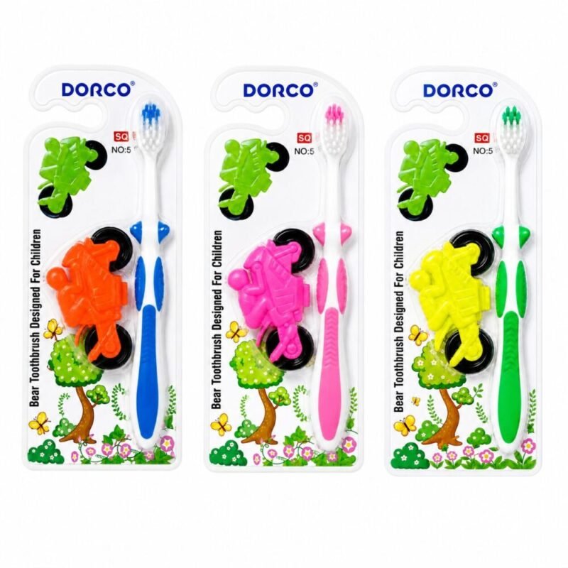 file_000000007080820aa3417f3d65a963e0 "DORCO" Kids Toothbrush Soft - فرشاة أسنان للأطفال مع لعبة