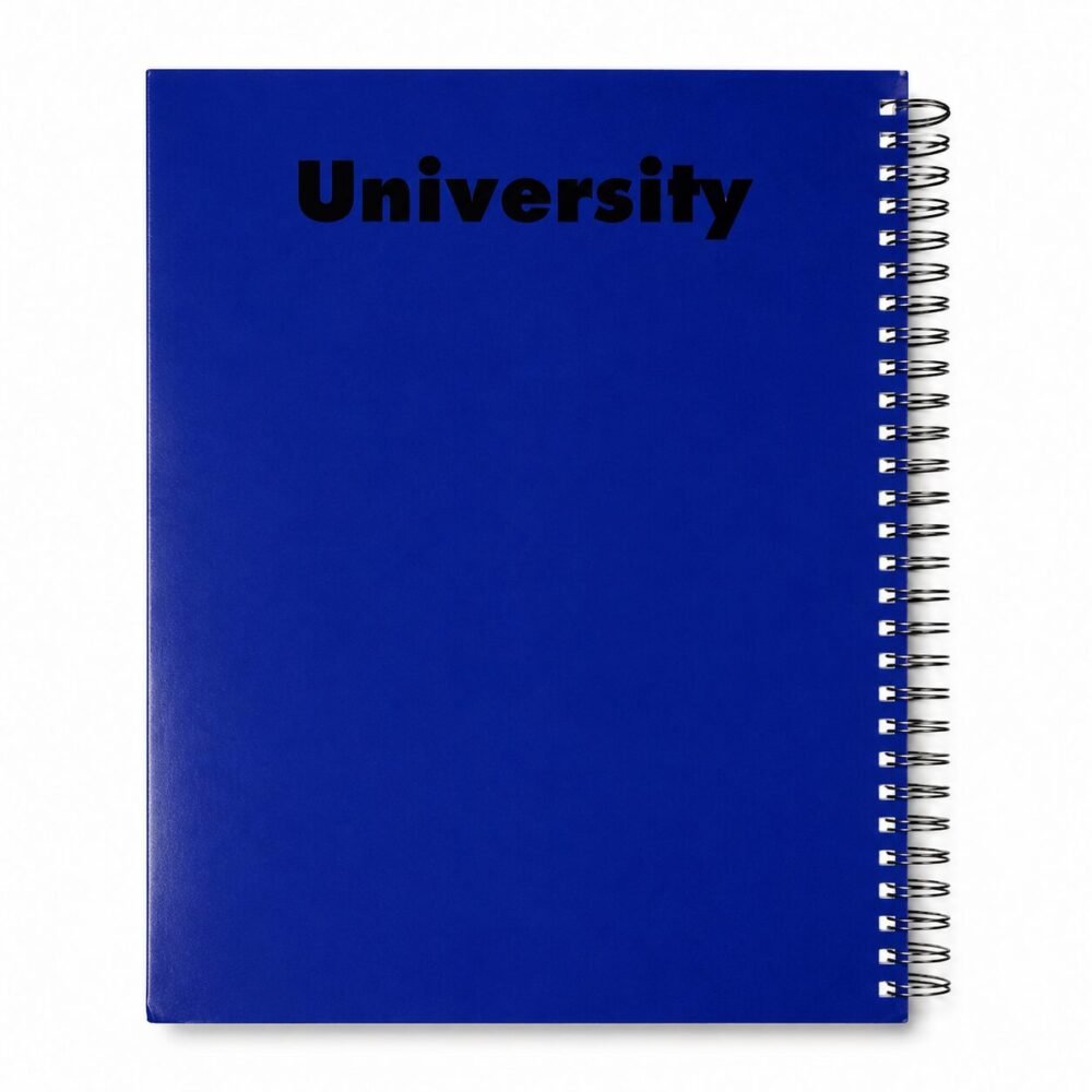 "University" Spiral Notebook 21.5*26.5cm /192 sheets /60g - دفتر سلك عربي