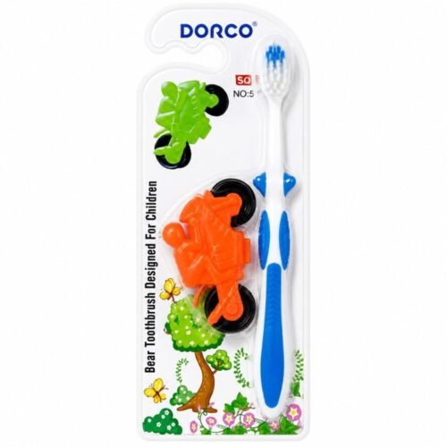 "DORCO" Kids Toothbrush Soft - فرشاة أسنان للأطفال مع لعبة