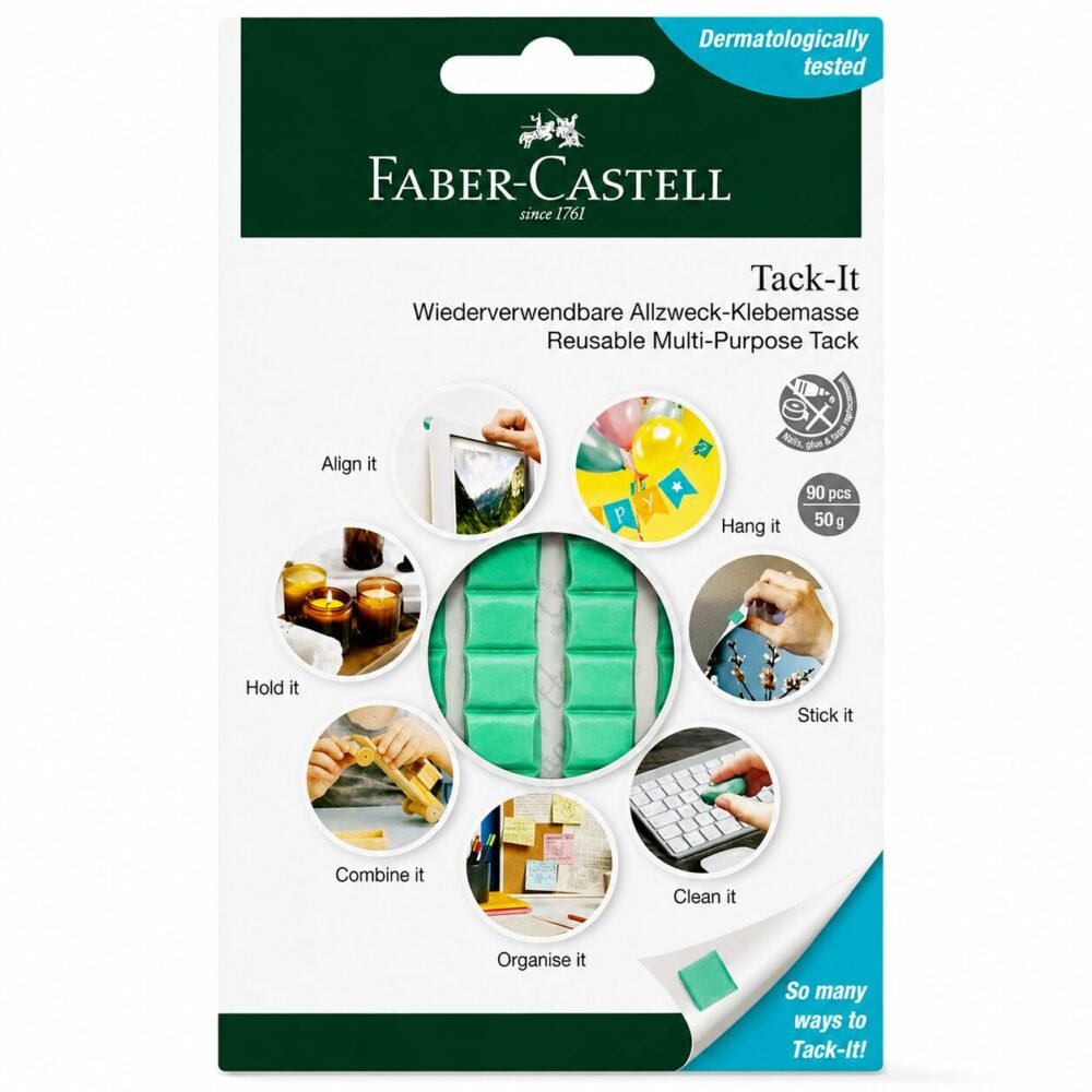 "FABER-CASTELL" Reusable Multi-Purpose Tack (Gomme Fix) 50g 90pcs - معجون لاصق متعدد الاستخدامات