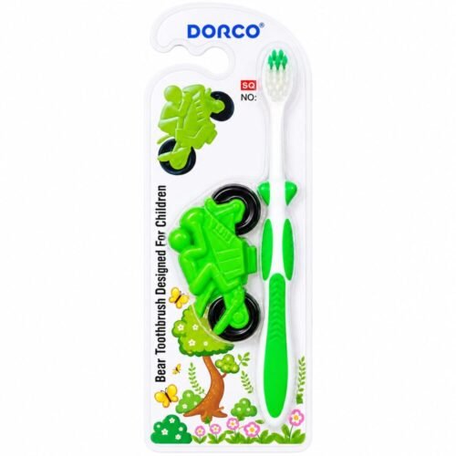 "DORCO" Kids Toothbrush Soft - فرشاة أسنان للأطفال مع لعبة