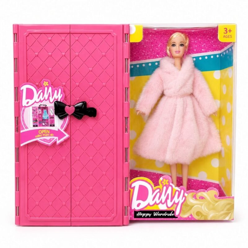 file_00000000bd9471f48b53a741d24875a4 "DANY" Happy Wardrobe Fashion Doll Set 30 cm (Ages 3+) - دمية أزياء مع خزانة ملابس