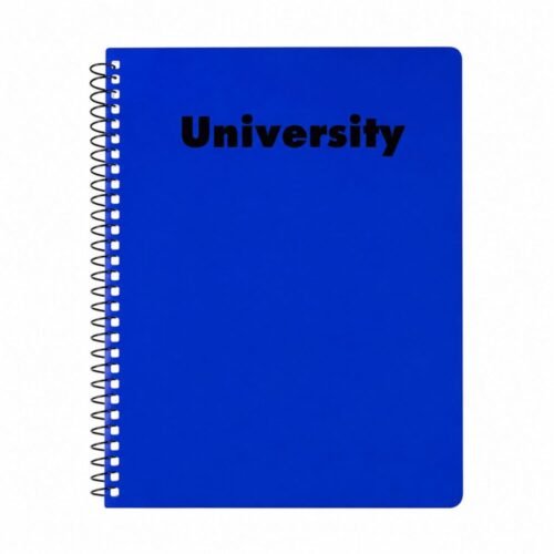 "University" Spiral Notebook 21.5*27cm /144 sheets /60g - دفتر سلك حساب
