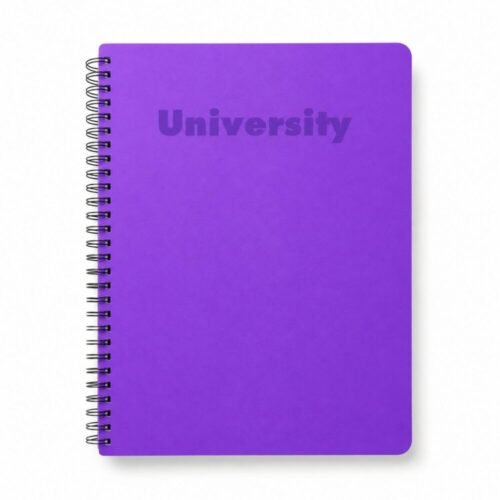 "University" Spiral Notebook 21.5*26.5cm /192 sheets /60g - دفتر سلك حساب