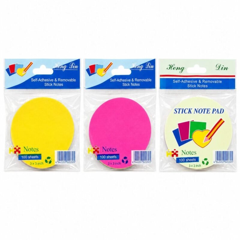 "Heng Nin" Self-Adhesive and Removable Stick Notes 100 Sheets 76*76 mm - أوراق ملاحظات لاصقة