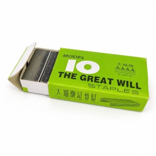 "THE GRAEAT WILL" Staples  Model 10  20 sheets 1000 pcs - دبابيس تعبئة للمكبسة
