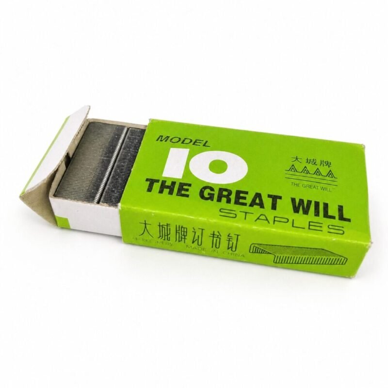 "THE GRAEAT WILL" Staples  Model 10  20 sheets 1000 pcs - دبابيس تعبئة للمكبسة
