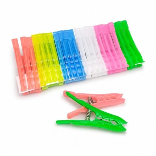 "A.S.M.R.STAR" Plastic Clothes Pegs 24 pcs - ملاقط غسيل بلاستيكية