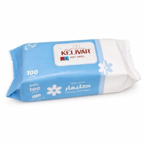 "KELIVAR" Wet Wipes 100 pcs - كليفار مناديل جامبو مبللة نعومة تلامس إحساسك