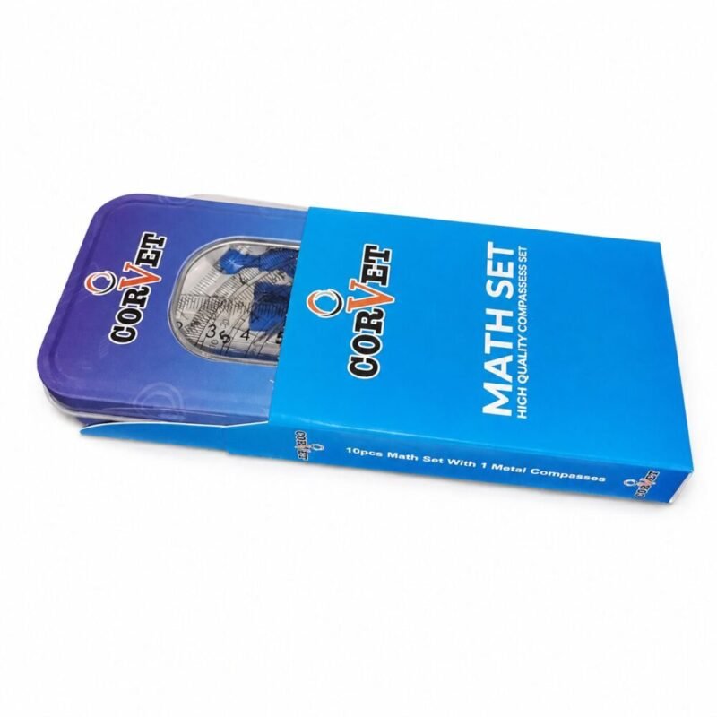 file_00000000fbf4820a9fee7204fdf7a694 "CORVET" Geometry Math Set 10 pcs - علبة أدوات هندسية