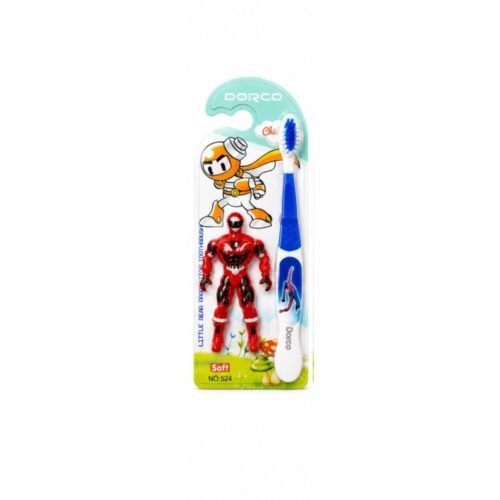 "DORCO" Kids Toothbrush Soft - فرشاة أسنان للأطفال مع لعبة