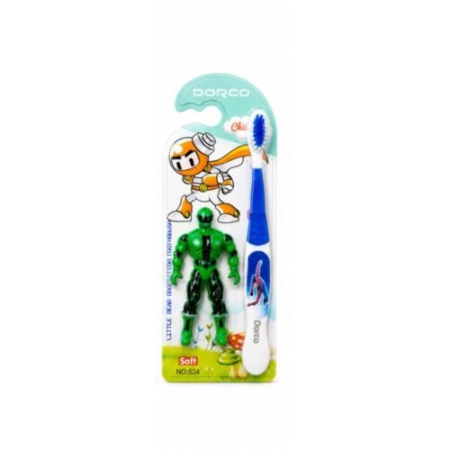 "DORCO" Kids Toothbrush Soft - فرشاة أسنان للأطفال مع لعبة