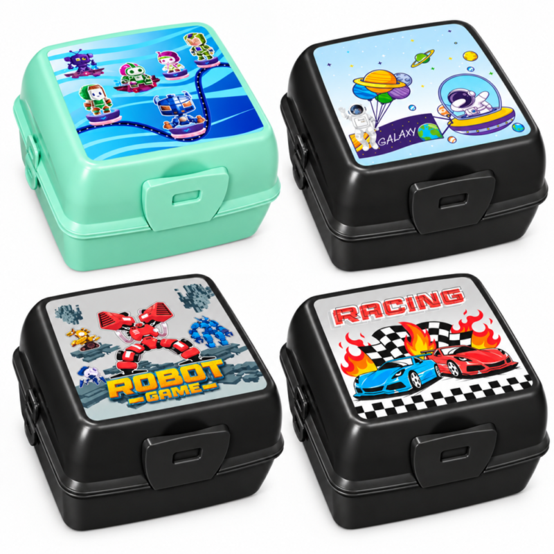 "Titiz" Takeaway Lunch Box Set 14*14*9.5 cm - طقم لانش بوكس متعدد الأقسام