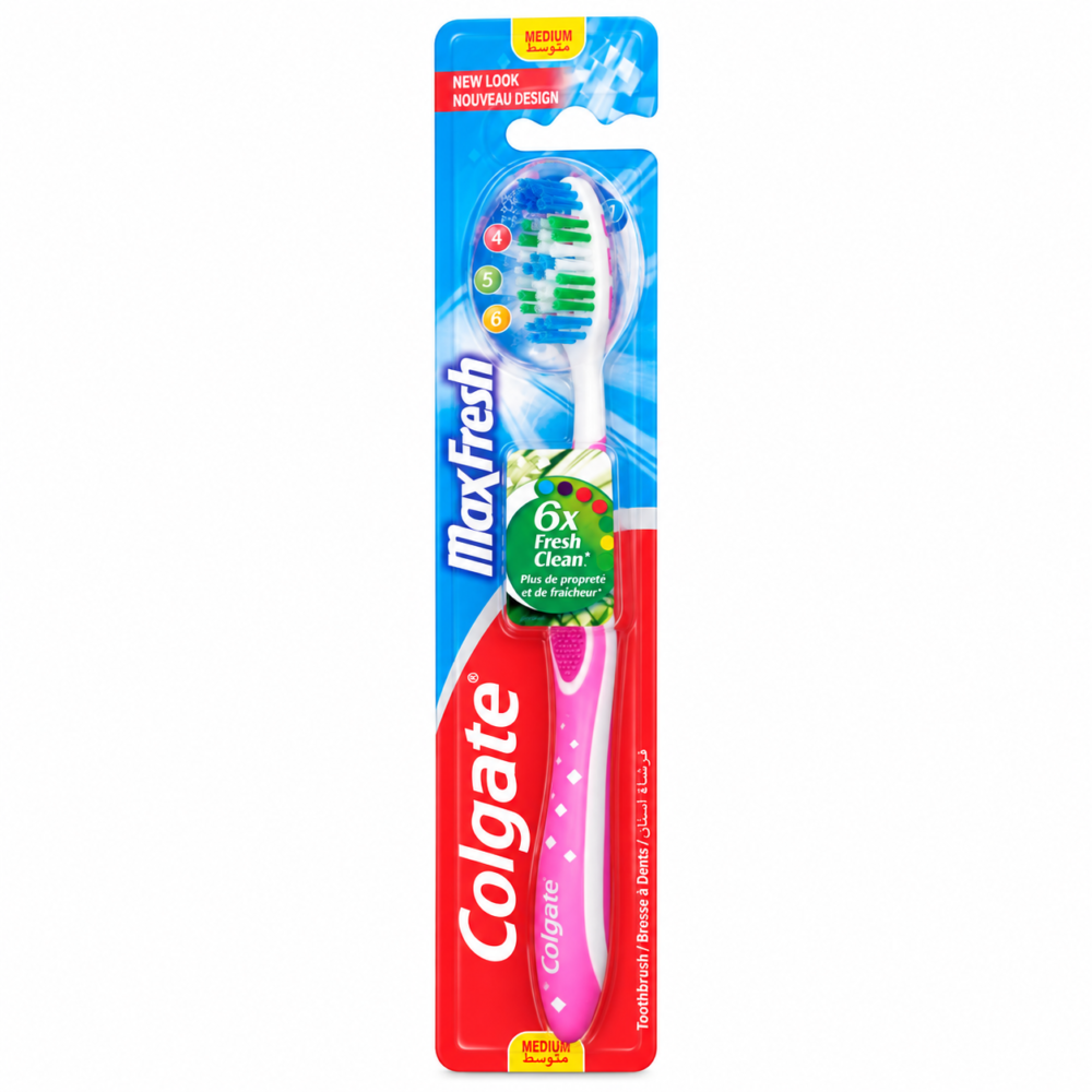 "Colgate" Toothbrush Medium Max Fresh - فرشاة أسنان