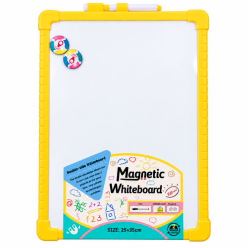 Magnetic Whiteboard  2 Sided  25*35 cm - لوح أبيض مغناطيسي مزدوج الوجه