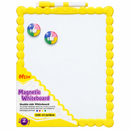 Magnetic Whiteboard  2 Sided  21.5*28 cm - لوح أبيض مغناطيسي مزدوج الوجه