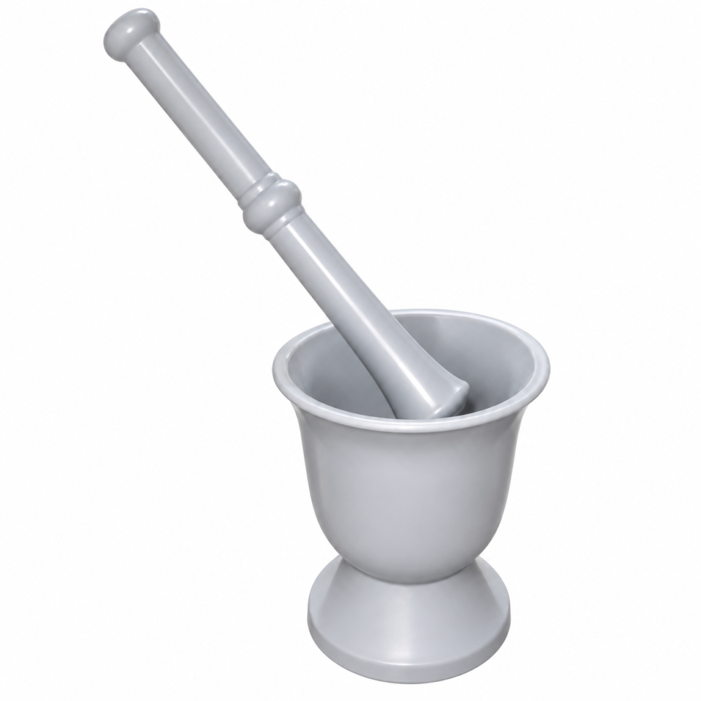 Plastic Mortar and pestle 11.5*15.5 cm  - هاون ومدقّة بلاستيكية