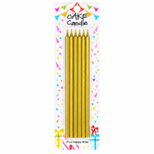 Cake Candle 25cm 6pcs - شموع كيك