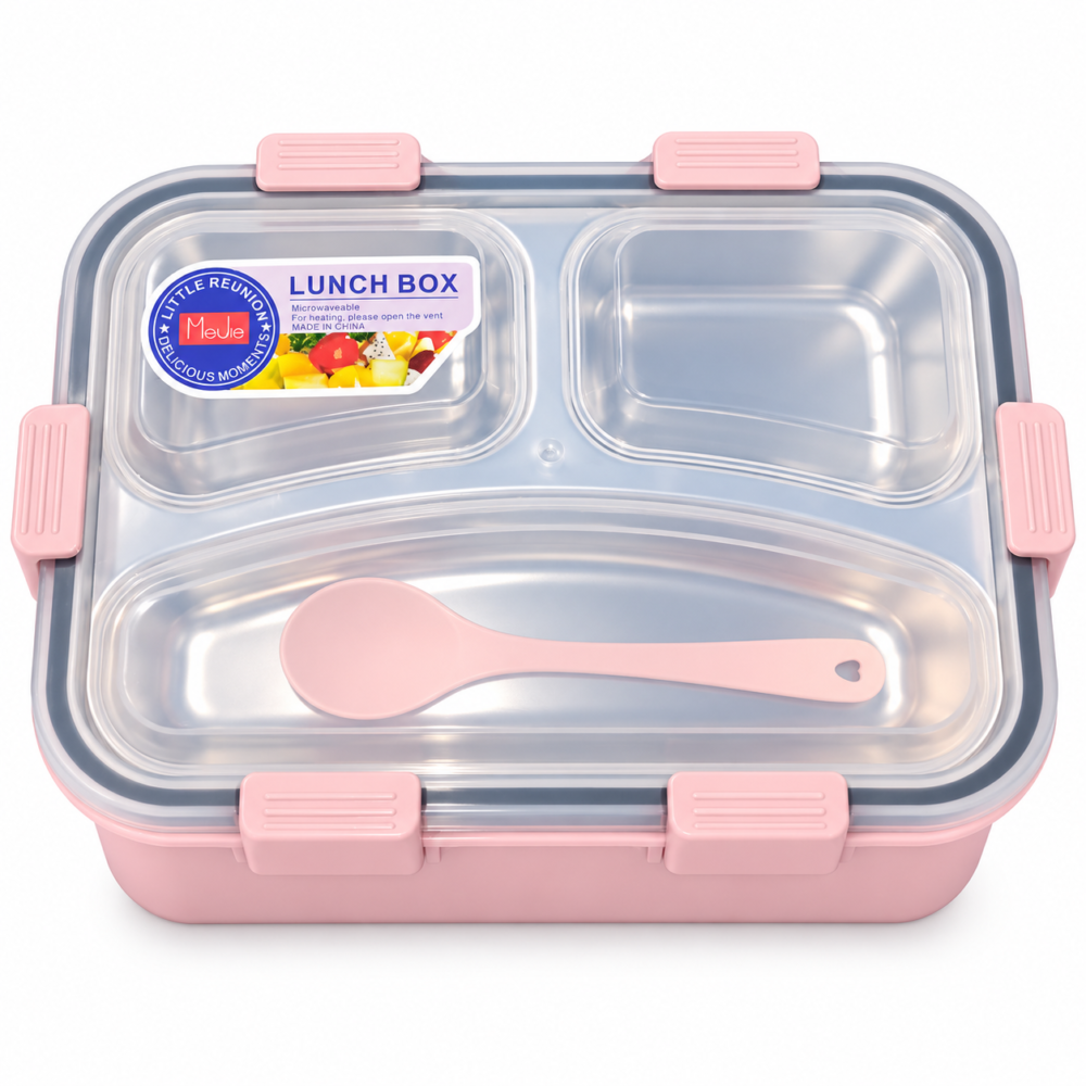 "MeiJie" Lunch Box 21*15*6 cm - لانش بوكس ستانلس ستيل
